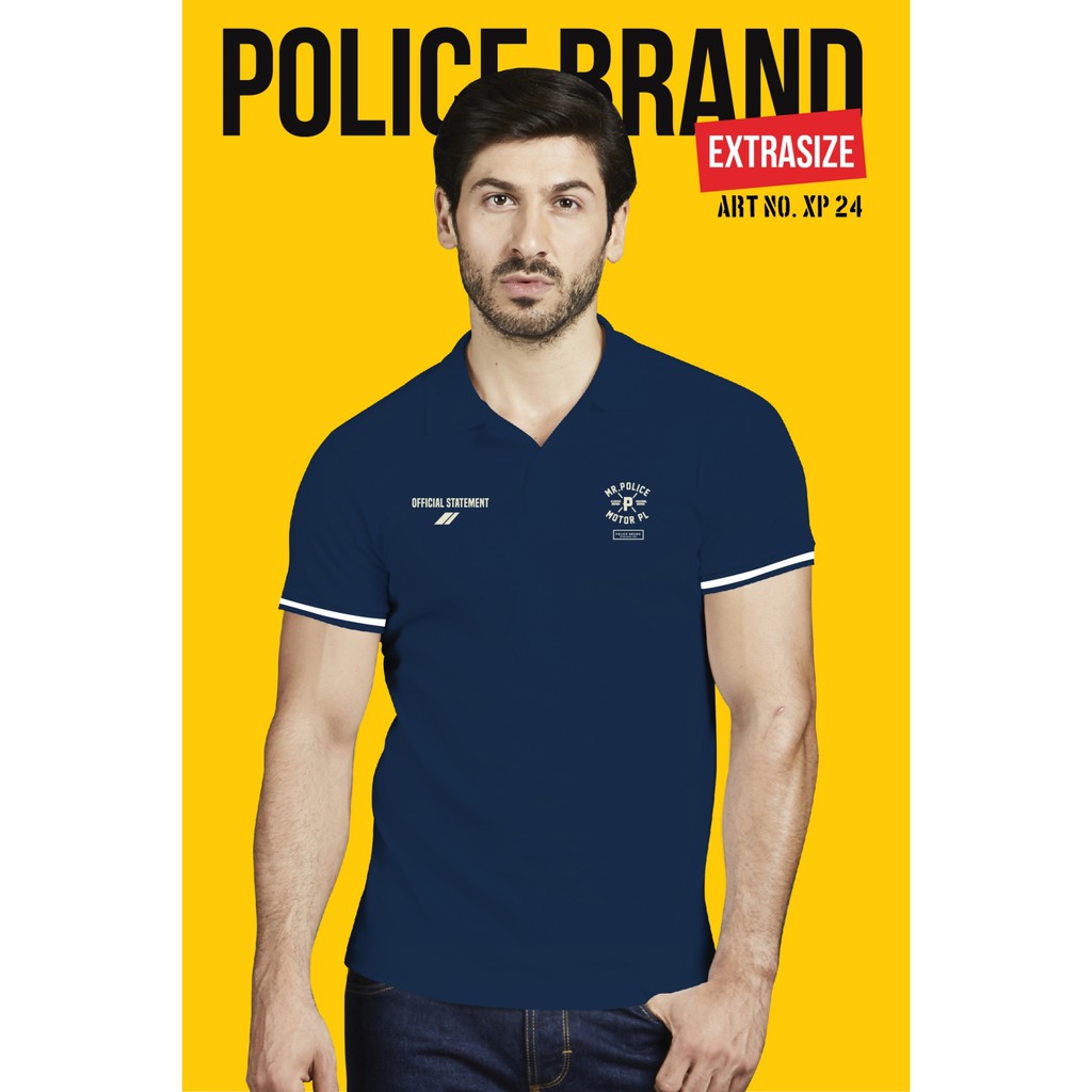 ภาพสินค้าPolice Bodysize เสื้อโปโล ทรง Slim fit พอดีตัว สีขาว,ดำ,เทา,กรม ใส่ได้ทั้งผุ้ชาย/ผู้หญิง (FP26,BP27,XP24) จากร้าน policebrand บน Shopee ภาพที่ 3