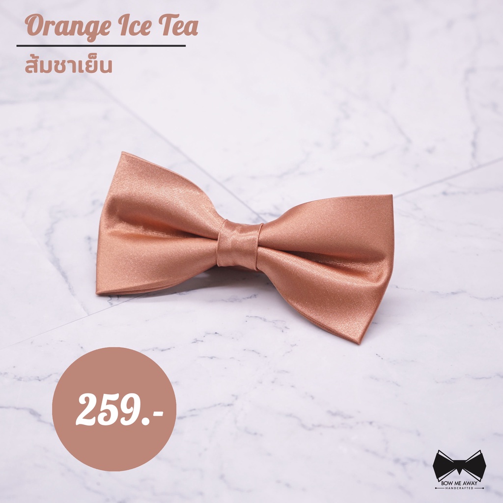 โบว์สีส้มชาเย็น-orange-ice-tea-bowtie