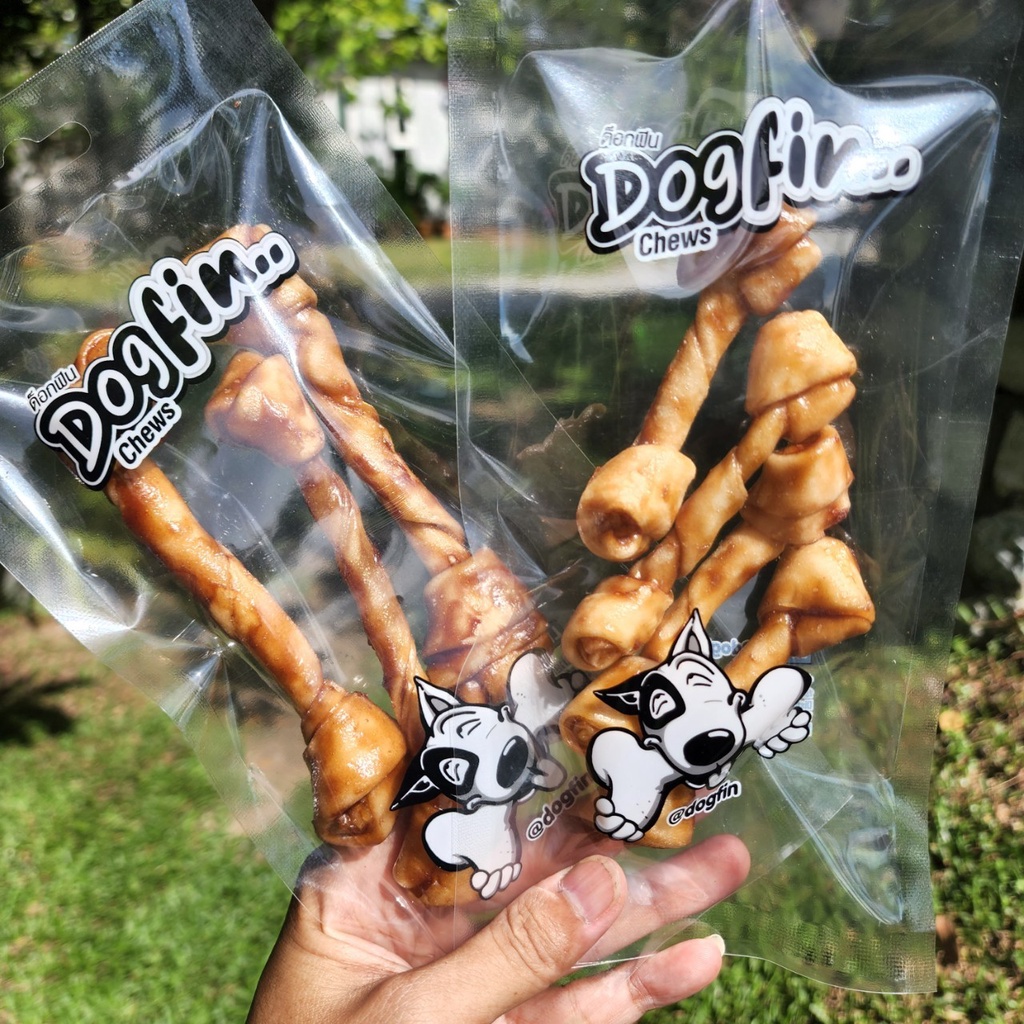 Dogfin (ด็อกฟิน) หนังผูกเคลือบเวเฟอร์รสตับ และ รสไก่ สำหรับสุนัขทุกสาย ...
