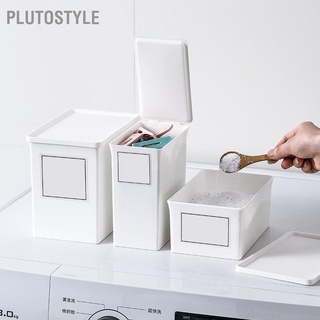 Plutostyle กล่องเก็บผงซักฟอก ผงซักฟอก ลูกปัด กันฝุ่น พร้อมฝาปิด