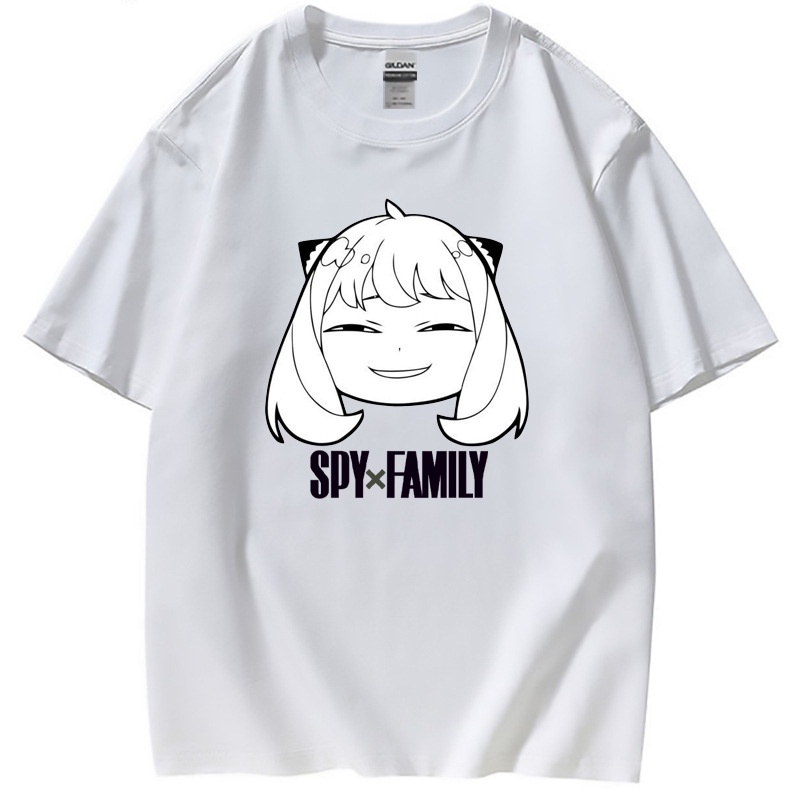 เสื้อผ้ามีสไตล์เสื้อยืดโอเวอร์ไซส์manga-anime-spy-x-family-ลอยด์-ฟอเจอร์-อาเนีย-ฟอเจอร์-ยอร์-ฟอเจอร์-cotton-ฝ้าย-loid-an