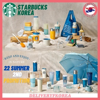 【 Starbucks 】Starbucks Korea 22 Summer 2 โปรโมชั่น แก้วน้ํา MD
