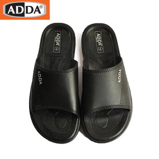 สินค้า รองเท้าแอดด้า adda รองเท้าแตะผู้ชาย 12Y01 -M1 7-10 คุณภาพดี แตะผู้ชายแบบสวมสีดำ PVC