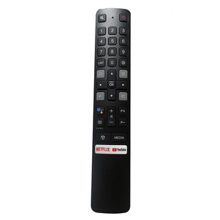 รีโมตคอนโทรล RC901V FMR1 สําหรับ TCL Voice LCD LED TV Netflix Youtube