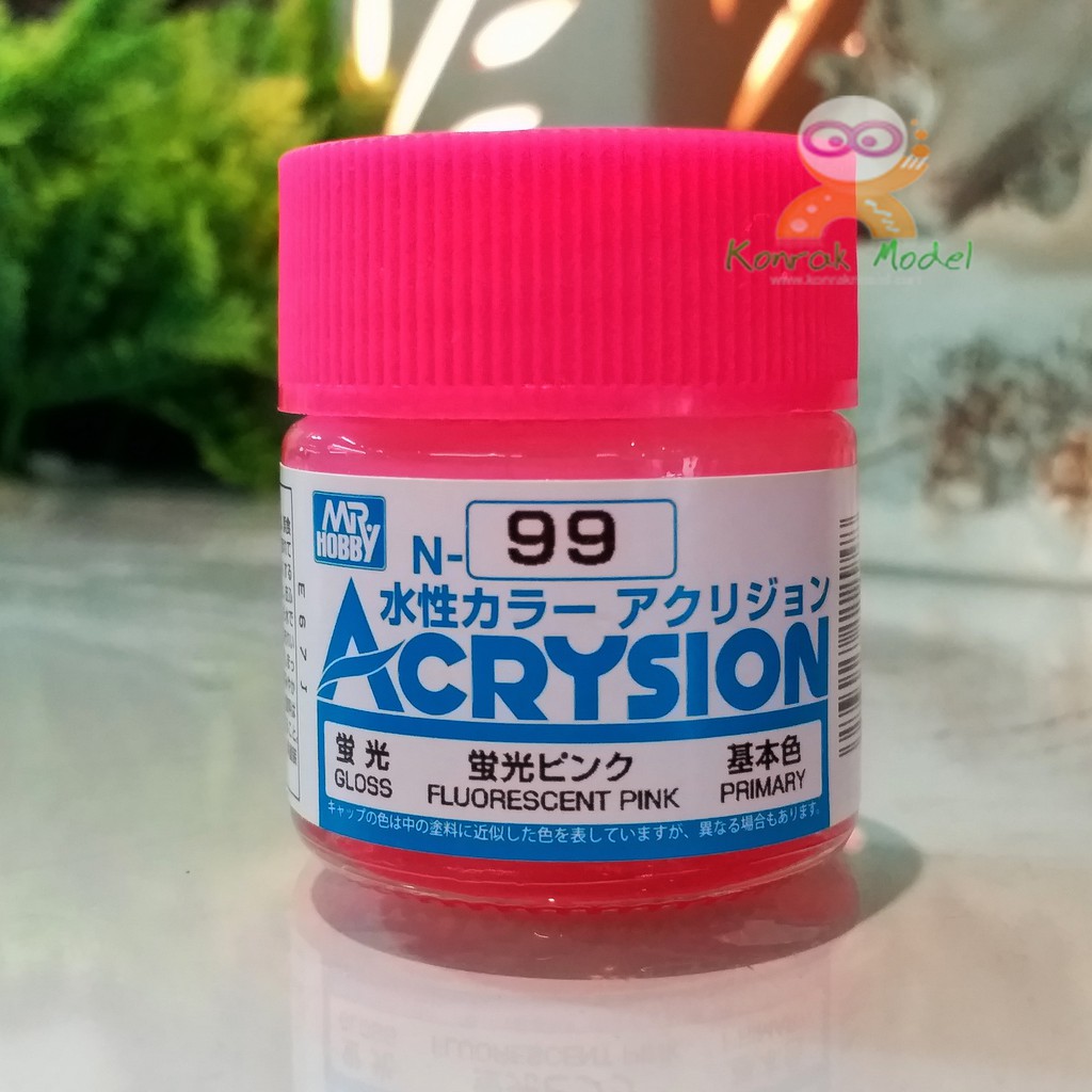 สีสูตรน้ำ Acrysion N99 FLUORESCENT PINK (Gloss) 10ml | Shopee Thailand