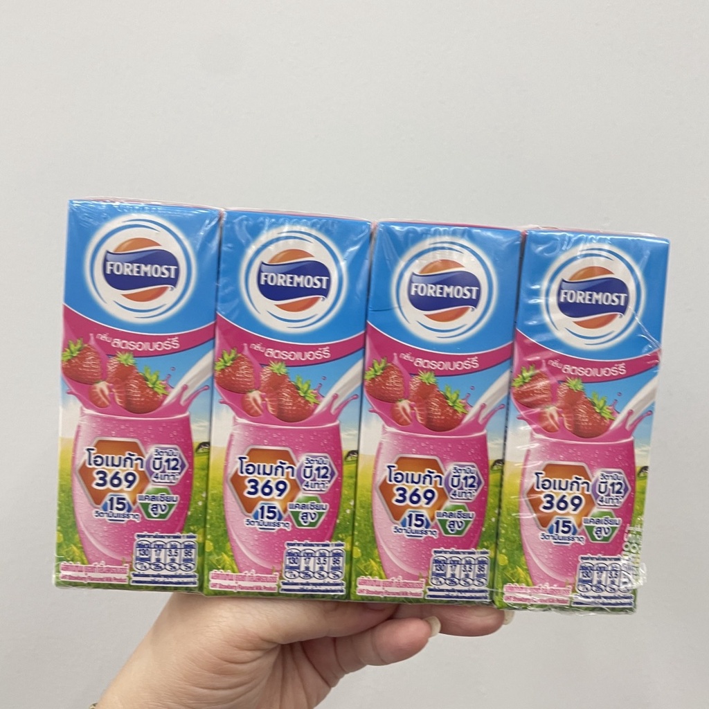 (แพ็ค 4) Foremost UHT Milk Product โฟร์โมสต์ ผลิตภัณฑ์นมยูเอชที 180 มล. ...
