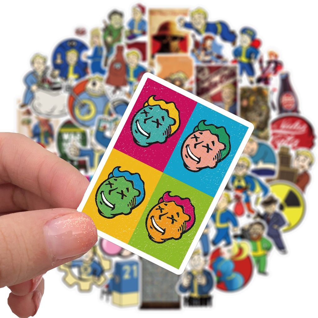 playstation-2-fallout-4-เพลย์สเตชั่น-2-game-ps-sticker-สติกเกอร์กันน้ำรูปแบบที่แตกต่างกัน-50-ชิ้น