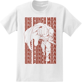 เสื้อยืดวินเทจ เสื้อยืดสีขาว New One Punch Man Saitama Serious Mode Mens T-Shirt discountสาวอวบ Tee