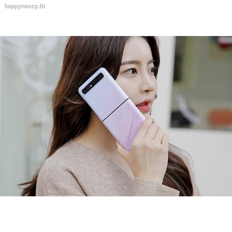 ภาพหน้าปกสินค้ากรณีโทรศัพท์น่ารักSouth Korea authentic trycozy samsung Galaxy Z Flip folding screen following from dazzle colour hard shell cases จากร้าน happynancy.th บน Shopee