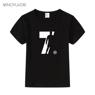 Ronaldo CR7 Boys Tops Sports T Shirts Women Summer Casual O-neck Tshirt Women Clothes Short Sleeve Women T-shirt Football