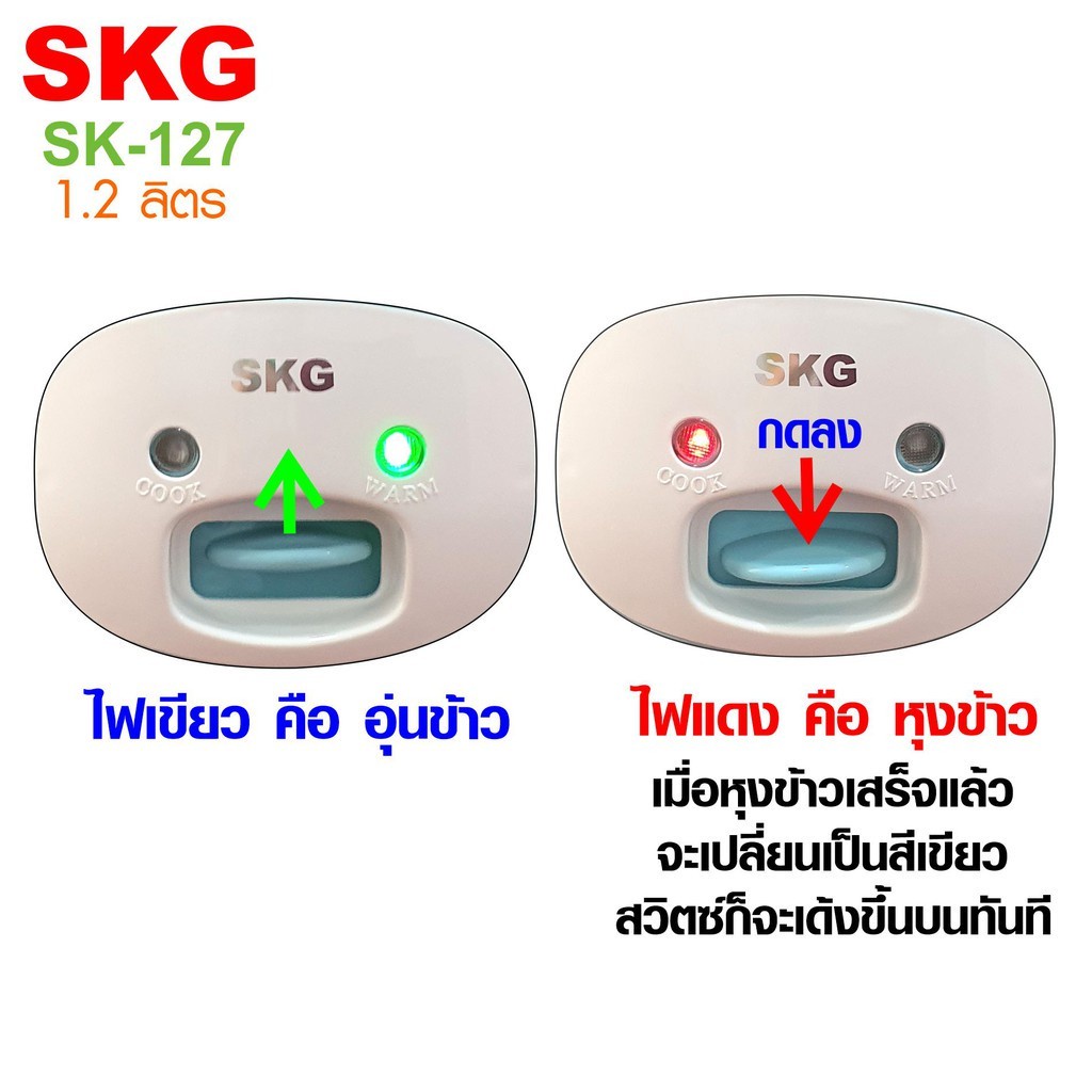 skg-หม้อหุงข้าว-skg-อุ่นทิพย์-1-2-ลิตร-รุ่น-sk-127-มาพร้อมระบบอุ่นทิพย์-กำลังไฟ-400w