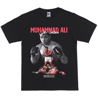 ผ้าฝ้าย 100%เสื้อยืด ผ้าฝ้าย พิมพ์ลาย Muhammad ALI แฟชั่นสําหรับผู้ชายS-3XL