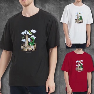 【NEW】เสื้อยืดแขนสั้นลําลอง ทรงหลวม ขนาดใหญ่ เข้ากับทุกการแต่งกาย แฟชั่นฤดูร้อน สําหรับผู้ชาย 2022