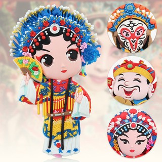 แม่เหล็กติดตู้เย็น สไตล์จีน นางงิ้ว Peking Opera สําหรับตกแต่งบ้าน