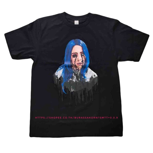 เสื้อยืดผ้าฝ้ายพิมพ์ลาย-เสื้อ-billie-eilish-เสื้อยืด-billie-eilish-เสื้อสตรีท-street-oversize