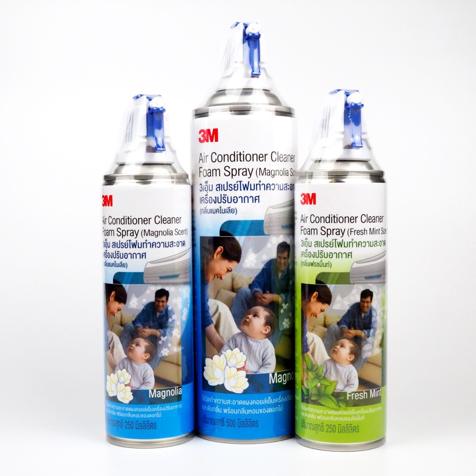 เครื่องใช้ในบ้าน 3M ล้างแอร์ สเปรย์โฟมทำความสะอาดเครื่องปรับอากาศ Air