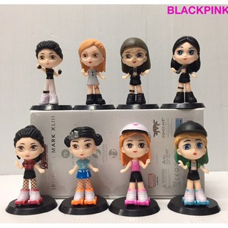 โมเดล ศิลปินเกาหลี Black Pink ชุด 8 ตัว ความสูง 8 cm (ujo)