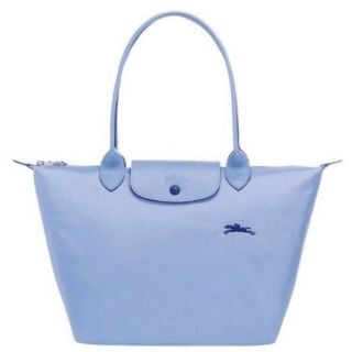 🎀 (สด-ผ่อน) กระเป๋า Longchamp Club size M long ปักม้า สีฟ้า M long หูยาว ปักม้า