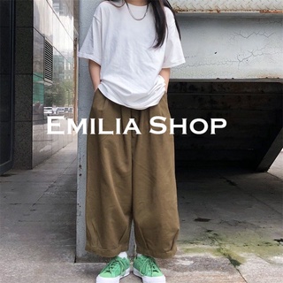 EMILIA SHOP กางเกงขายาว กางเกงเอวสูง กางเกงขายาวผู้หญิง 2022 ใหม่ ES220042