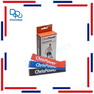 ภาพหน้าปกสินค้าChrisPower Mini band ยางยืดบริหารร่างกาย เซต 3ชิ้น สีแดง-น้ำเงิน-ดำ ยางยืดบริหารกล้ามเนื้อ ที่เกี่ยวข้อง