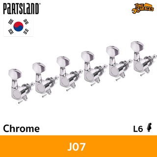 ภาพหน้าปกสินค้าPartsland Machine Heads ลูกบิดกีต้าร์ L6 สี Chrome เกาหลี (J07-CR) ที่เกี่ยวข้อง