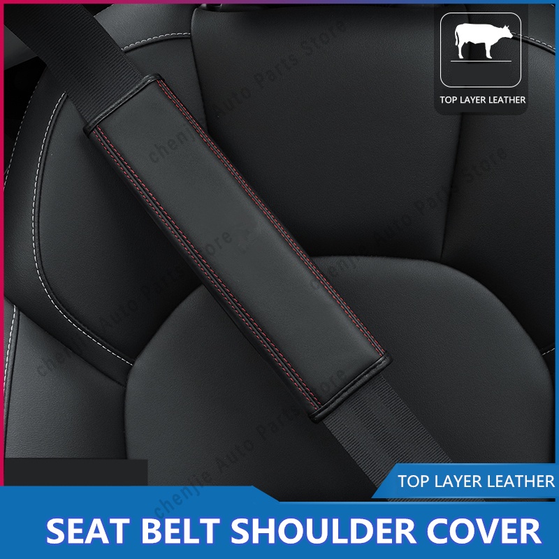 for-byd-atto-3-yuan-plus-high-quality-leather-car-seat-belt-cover-seat-belt-shoulder-mat-car-interior-accessories