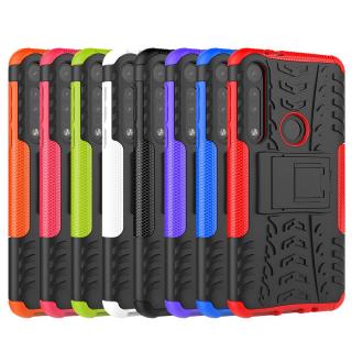 Motorola Moto One Macro Armor Case Shockproof Cover Hard Plastic Soft TPU Hybrid Kickstand Back Casing