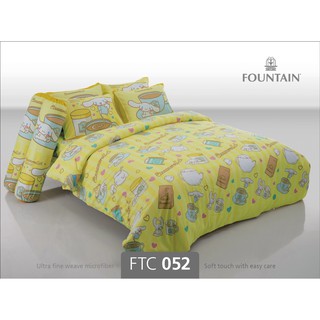FTC052: ผ้าปูที่นอน ลาย Cinnamoroll/Fountain