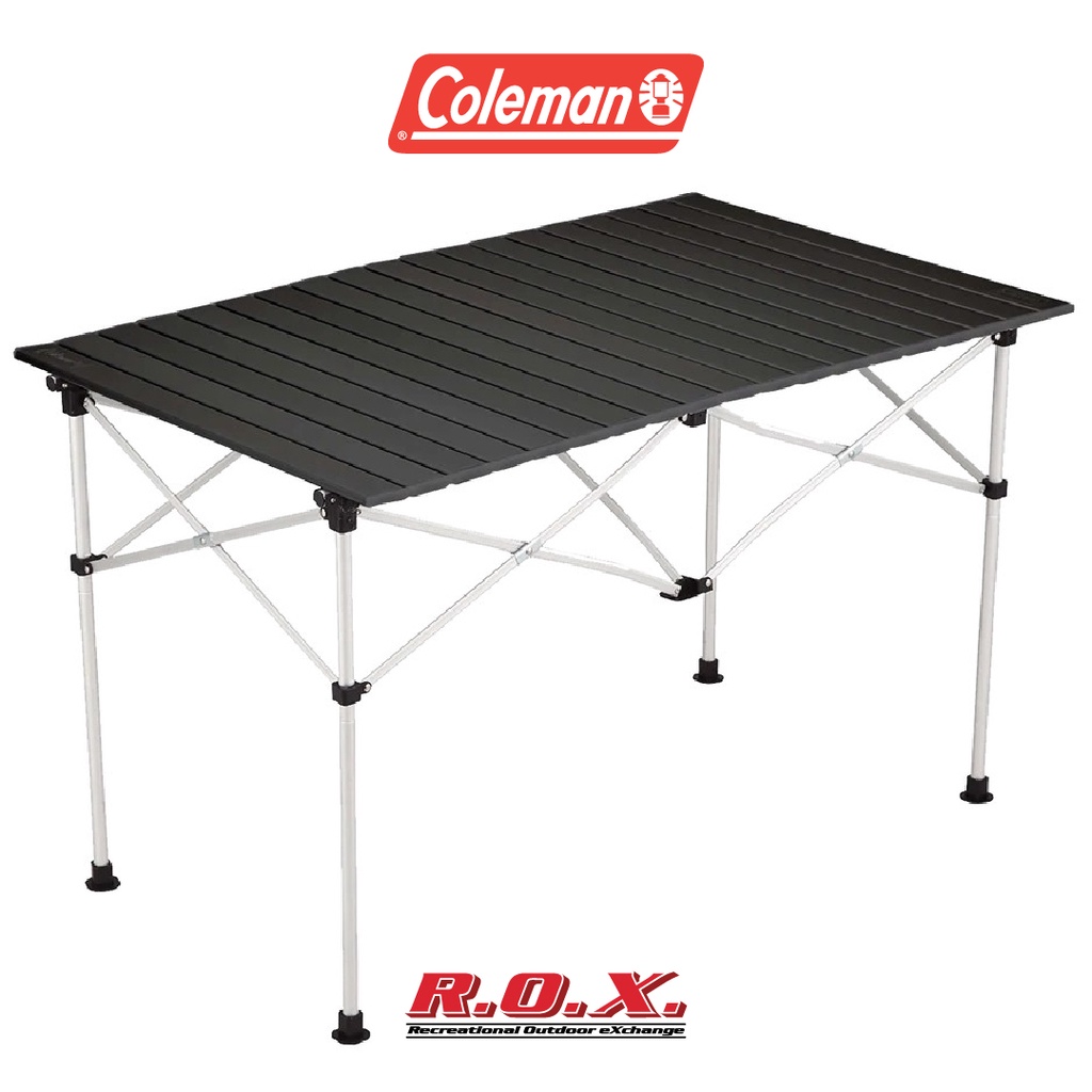 COLEMAN EASY ROLL TWO STAGE TABLE BLACK โต๊ะแคมป์ปิ้ง