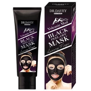 DR.Davey Volcanic mud Black peel-of mask 120g.โคลนภูเขาไฟ Davey มาส์กเปลือกสีดำ