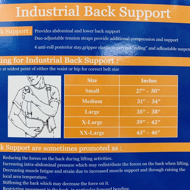 standard-industrial-back-support-สายรัดหลัง-สายรัดเอว-เข็มขัดรัดหลัง-เข็มขัด-พยุงหลัง-support-หลัง