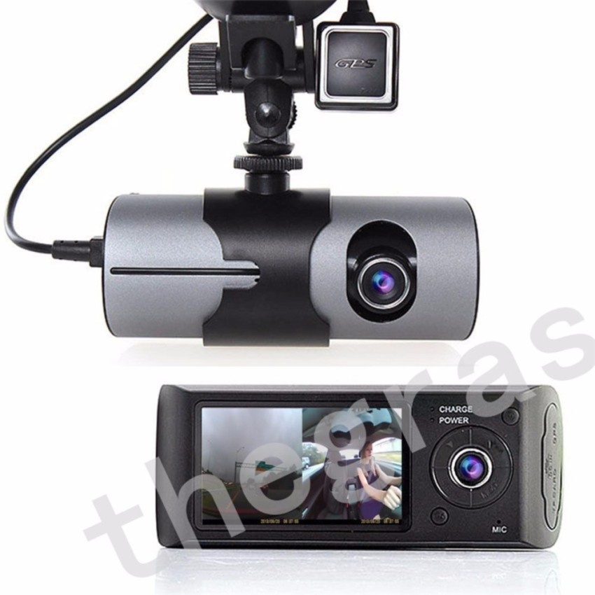 กล้องติดรถยนต์ DVR R300 Dual Camera Car Video Recorder | Shopee Thailand