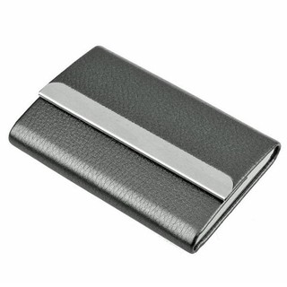 Fin 1 กระเป๋าใส่นามบัตร กล่องใส่นามบัตร สเตนเลสสตีล Stainless Steel Business Name Card Box No. 1947 สีเงิน