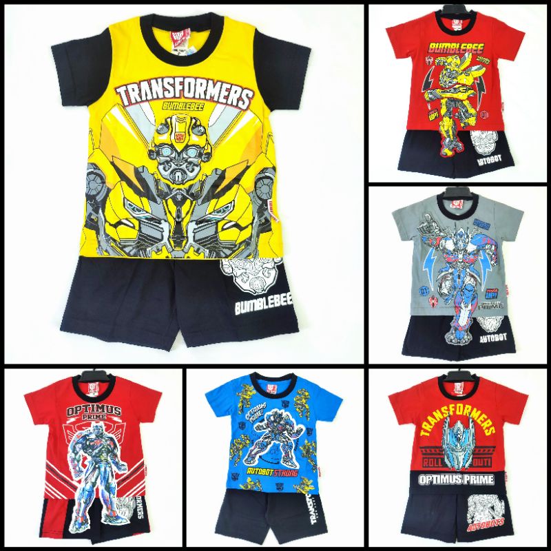 ชุดเด็ก-เสื้อยืด-กางเกง-หุ่นยนต์-ทรานส์ฟอร์เมอร์-transformers-สินค้าลิขสิทธิ์แท้