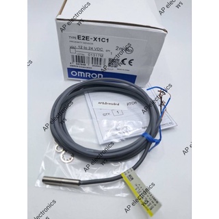 เซ็นเซอร์E2E-X1C1 proximity switch Volts.12-24VDC  เป็นเซ็นเซอร์จับโลหะ เกลียว 5มิล ระยะจับ 1มิล ชนิด NPN NO