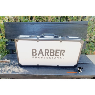 กระเป๋าใส่อุปกรณ์ barber Professional 54*27*10.5 cm - สีขาวขอบดำ