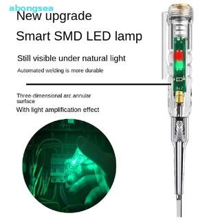 Abongsea ปากกาทดสอบแรงดันไฟฟ้า กันน้ํา 70-250V พร้อมไฟแสดงสถานะ