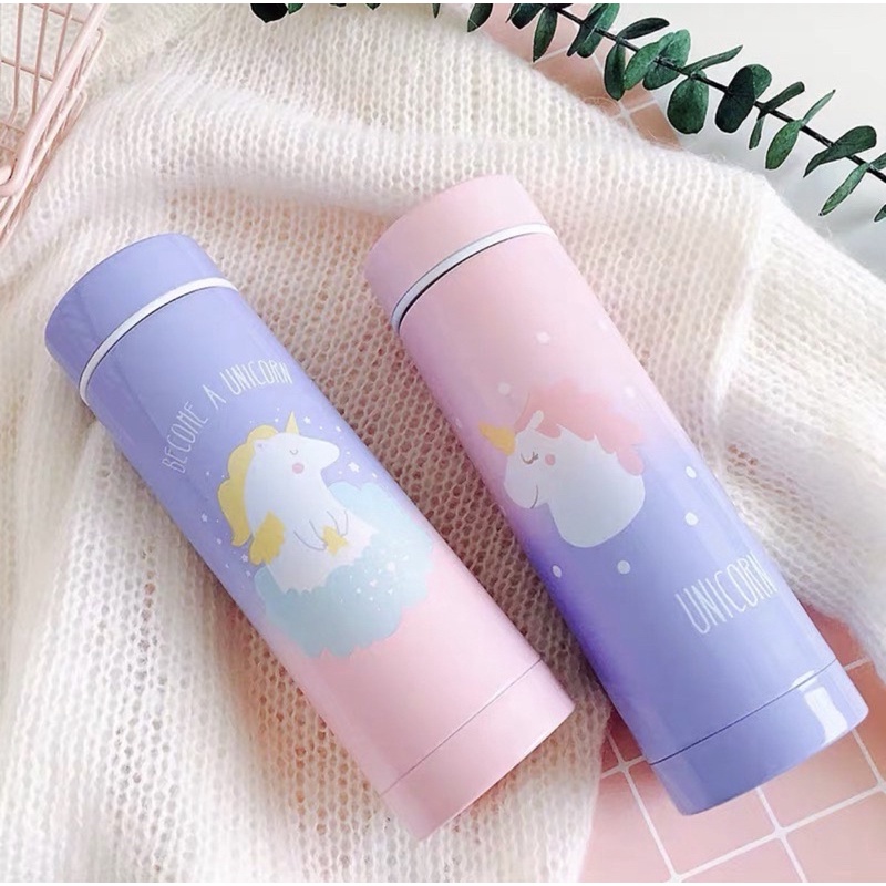 พร้อมส่ง-ขวดใส่น้ำเก็บอุณหภูมิยูนิคอร์น