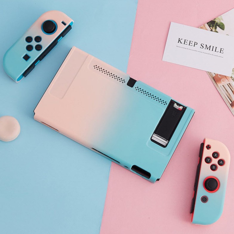 ภาพหน้าปกสินค้าเคส Nintendo Switch ประกบสี เคสพาสเทล เคสซิลิโคน