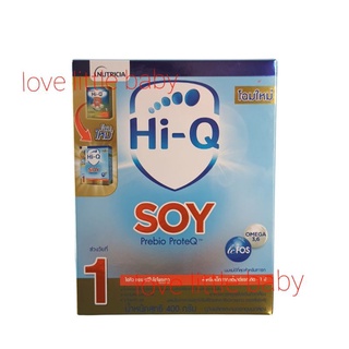 สินค้า นม Hi-Q Soy กล่อง.400 กรัมสูตร แรกเกิด-1ปี ขนาด400กรัม (1 กล่อง)