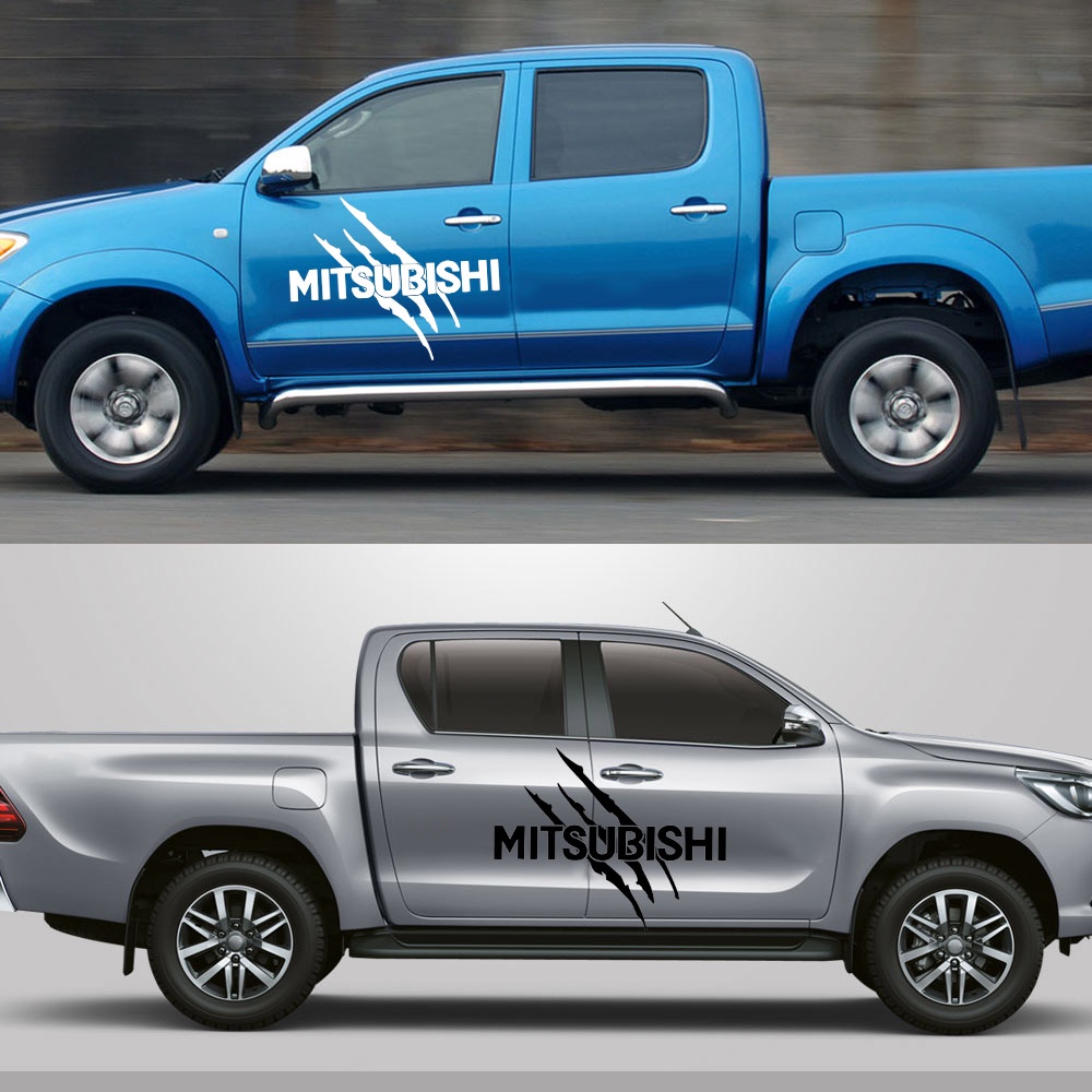 รถบรรทุกรถด้านข้างสติกเกอร์สำหรับ-mitsubishi-triton-mirage-asx-xpander-อุปกรณ์เสริม-car-decals