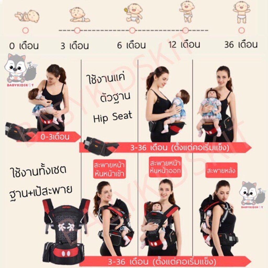 พร้อมส่ง-เป้อุ้มเด็ก-ที่อุ้มเด็ก-ที่อุ้มเด็ก-hip-seat