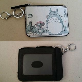 กระเป๋าใส่เหรียญ ใส่บัตร ใส่คีร์การ์ด ในอันเดียวกันค่ะ ลาย โตโตโร่ (Totoro) ขนาด 12x9 ซม.