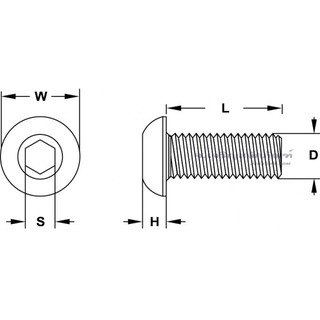 ภาพขนาดย่อของภาพหน้าปกสินค้าน็อตหัวแบนจมสแตนเลส M3 Socket Flat Head Screw น็อตหัวแบน ประแจแอลขัน น็อตหัวเรียบ (น็อตเบอร์ 5.5) จากร้าน jspstore.com บน Shopee ภาพที่ 7