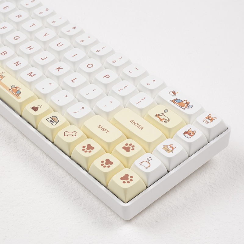 pc-ปุ่มกดคีย์บอร์ด-139-คีย์-ลายคอร์กี้น่ารัก-xda-pbt