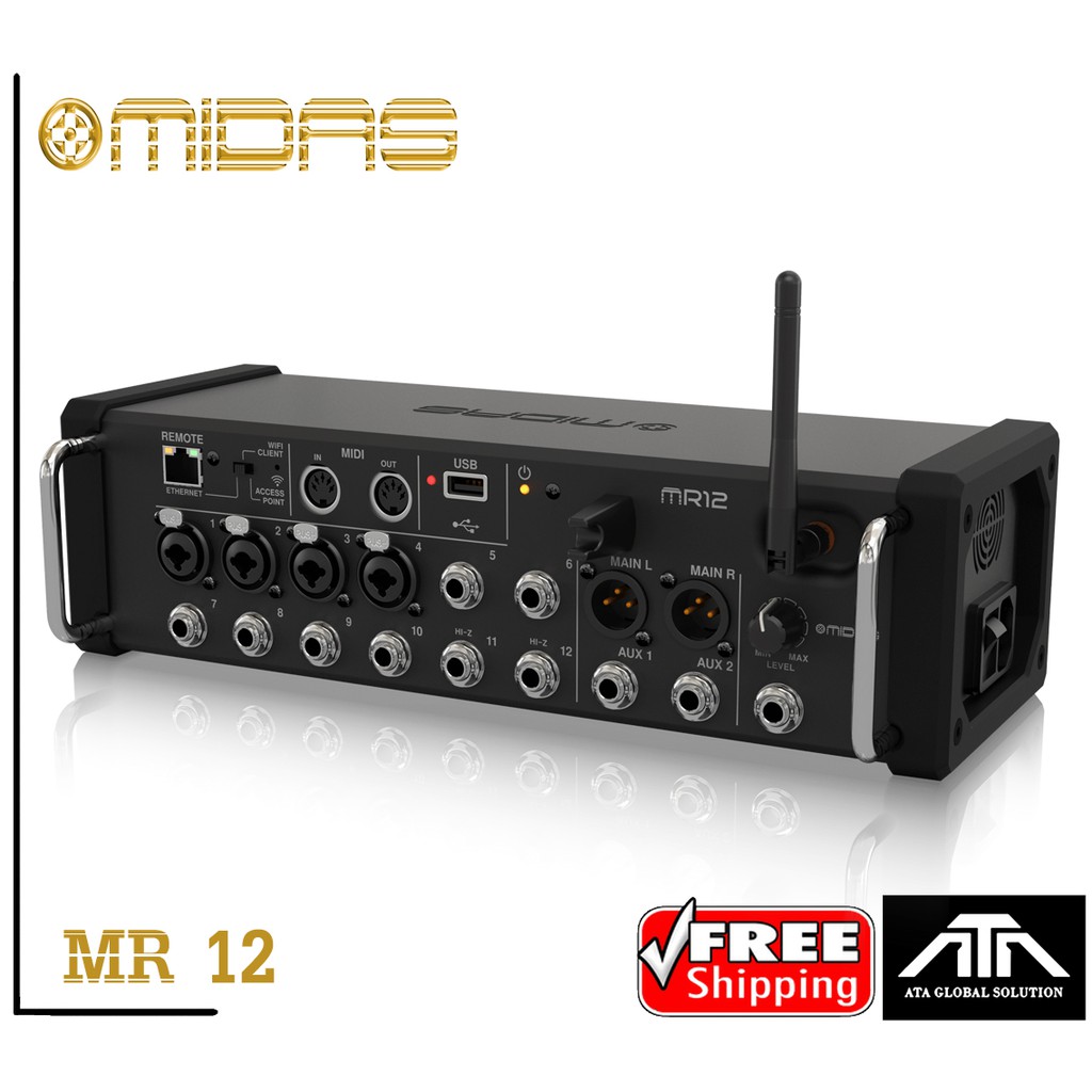 midas-mr-12-digital-mixer-ดิจิตอลมิกเซอร์-mixer-digital-mr-12-mr12-มิกเซอร์-เครื่องผสมสัญญาณเสียง-ดิจิตอล-12-input-6-aux