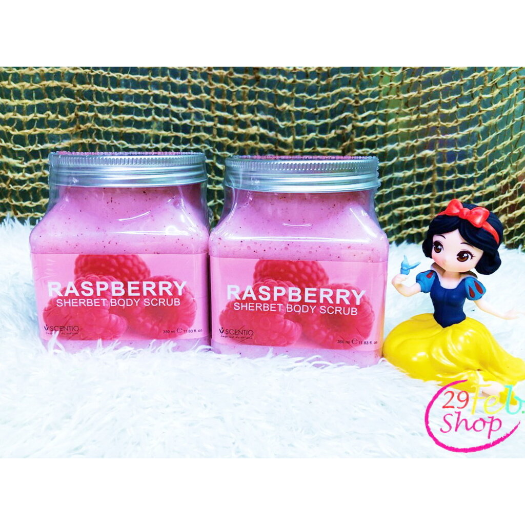 scentio-raspberry-sherbet-body-scrub-เซนทิโอ-ราสเบอร์รี่-เชอร์เบท-บอดี้-สครับ-350-ml