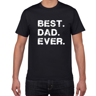 เสื้อยืดผ้าฝ้ายพิมพ์ลายขายดี เสื้อยืด พิมพ์ลาย Best Dad Ever. สําหรับผู้ชาย เสื้อยืด พิมพ์ลายตลก Fathers Day Holiday 10