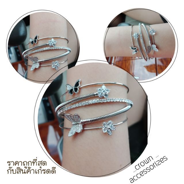 กำไลเซต-กำไลข้อมือเพชร-กำไลข้อมือ-กำไลเพชรcz-กำไลjewelry-สร้อยข้อมือ-กำไลแฟชั่นเกาหลี-กำไลแสตนเลส