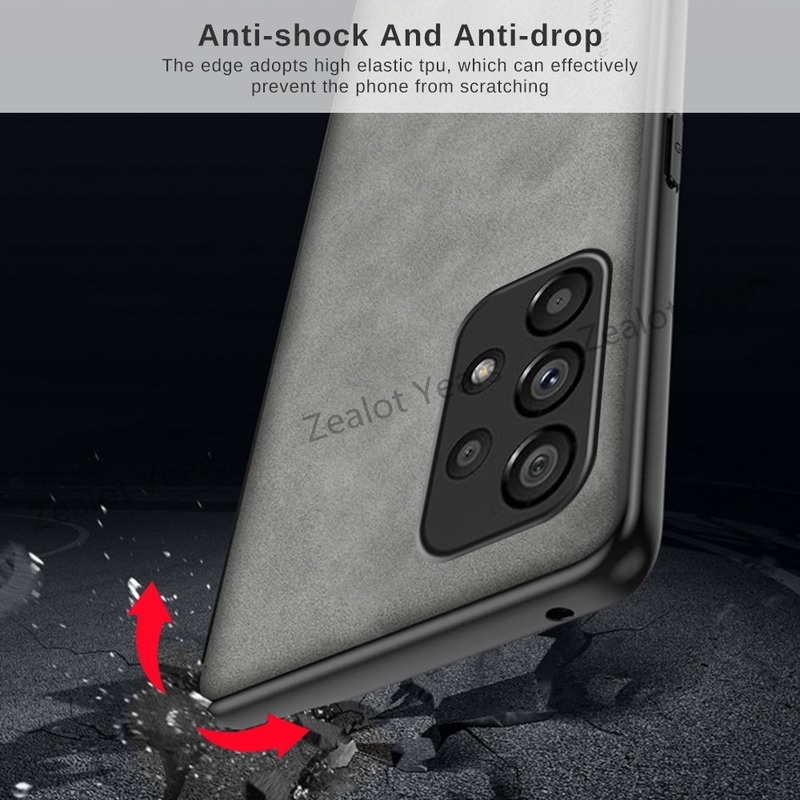 ภาพสินค้าเคสโทรศัพท์มือถือหนังแกะ TPU นิ่ม แบบป้องกัน หรูหรา สําหรับ Samsung Galaxy A04s A73 A53 A33 A23 A13 จากร้าน atlzby168.th บน Shopee ภาพที่ 2